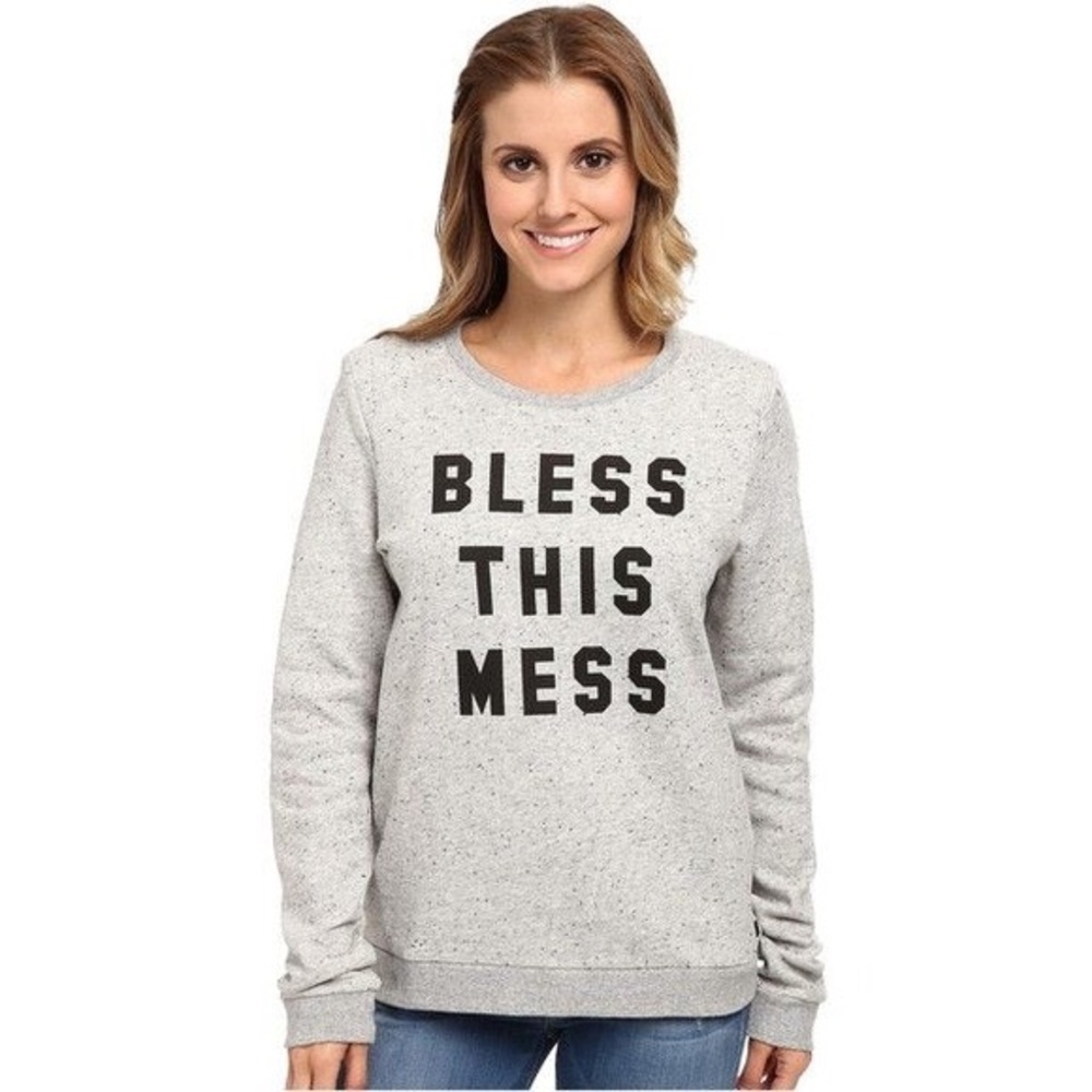 HURLEY Bless this mess grey sweatshirt